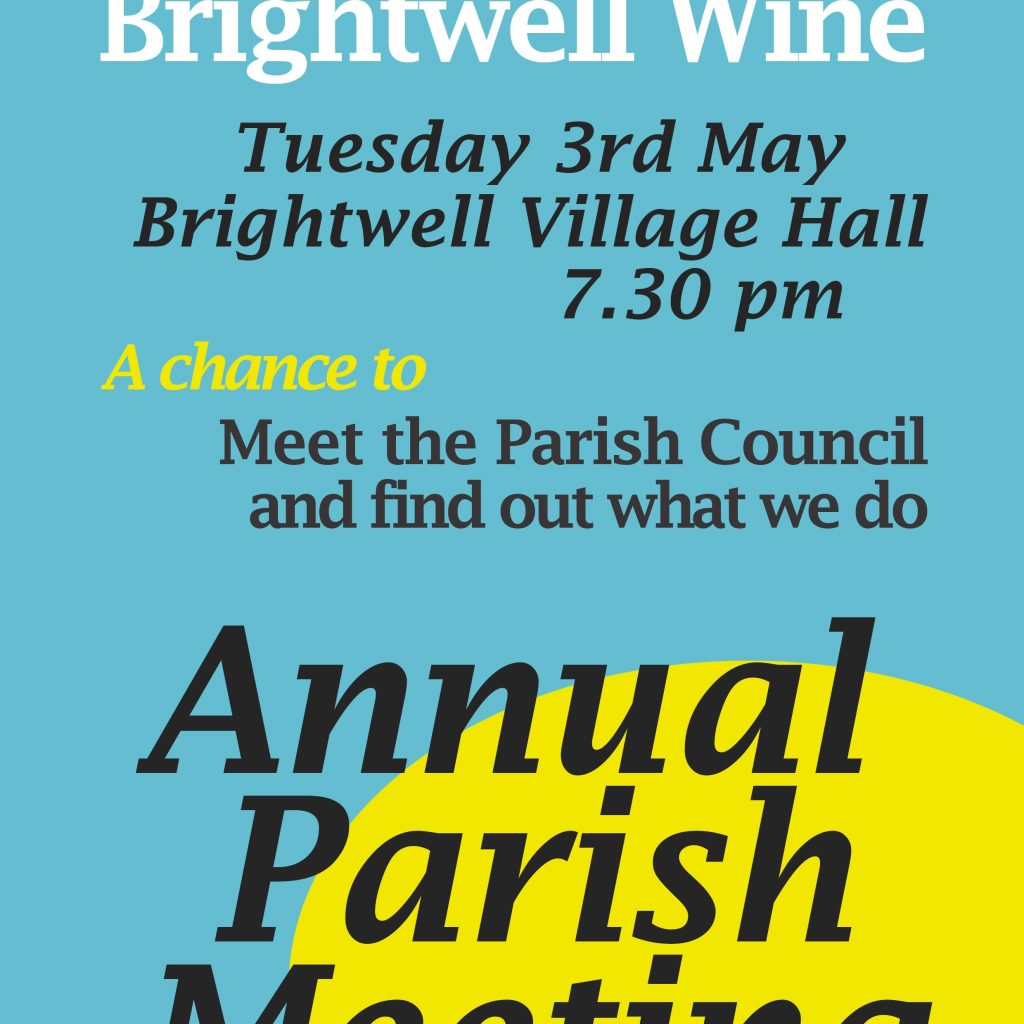 The Annual Parish Meeting 3rd May 2022 - 7.30pm