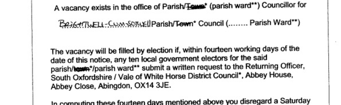 PARISH COUNCIL VACANCY